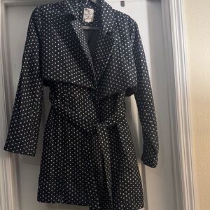 Tulle - Anthropologie Navy and White Checkered Jacket